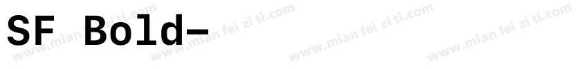 SF Bold字体转换